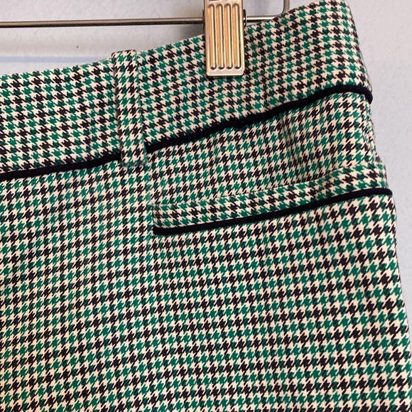 The Limited Womens Sz 6R Extra Stretch Skinny Trousers Green Purple White Check - Picture 6 of 15